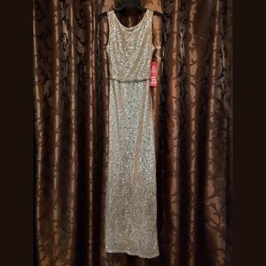 Crystal Doll gold sequins dress
